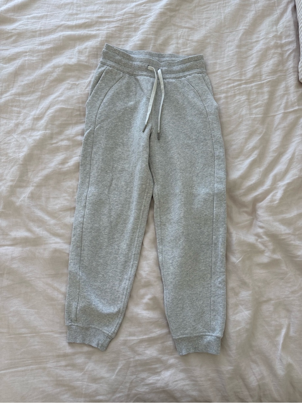 Lululemon Ankle Length Heather Gray Drawstring Jogger Sweatpants